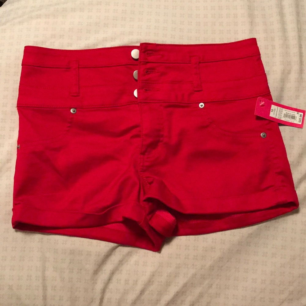 Stylish Red Women's Shorts